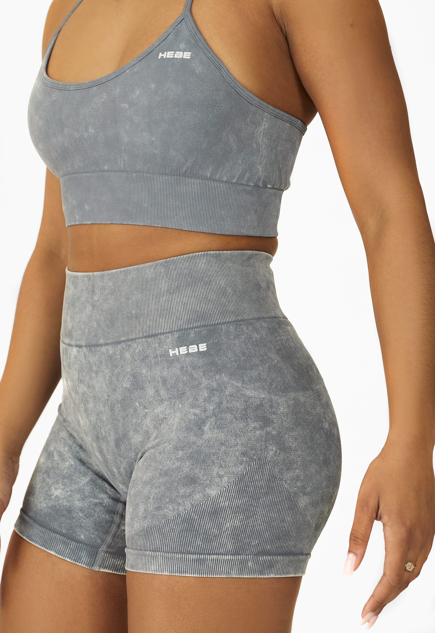 Stone Washed Ribbed Luxe Bra Top