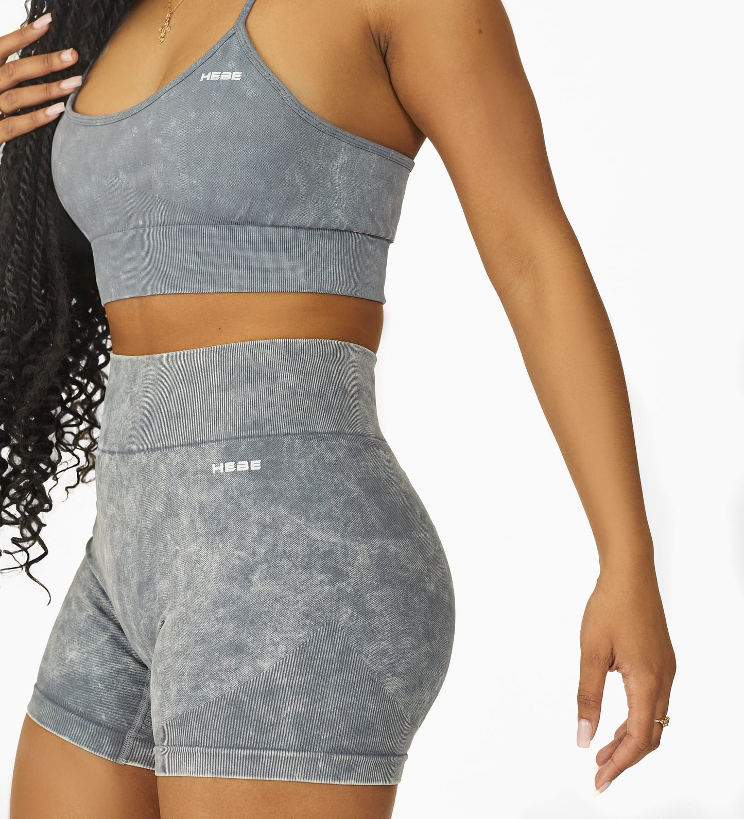 Stone Washed Ribbed Luxe Bra Top
