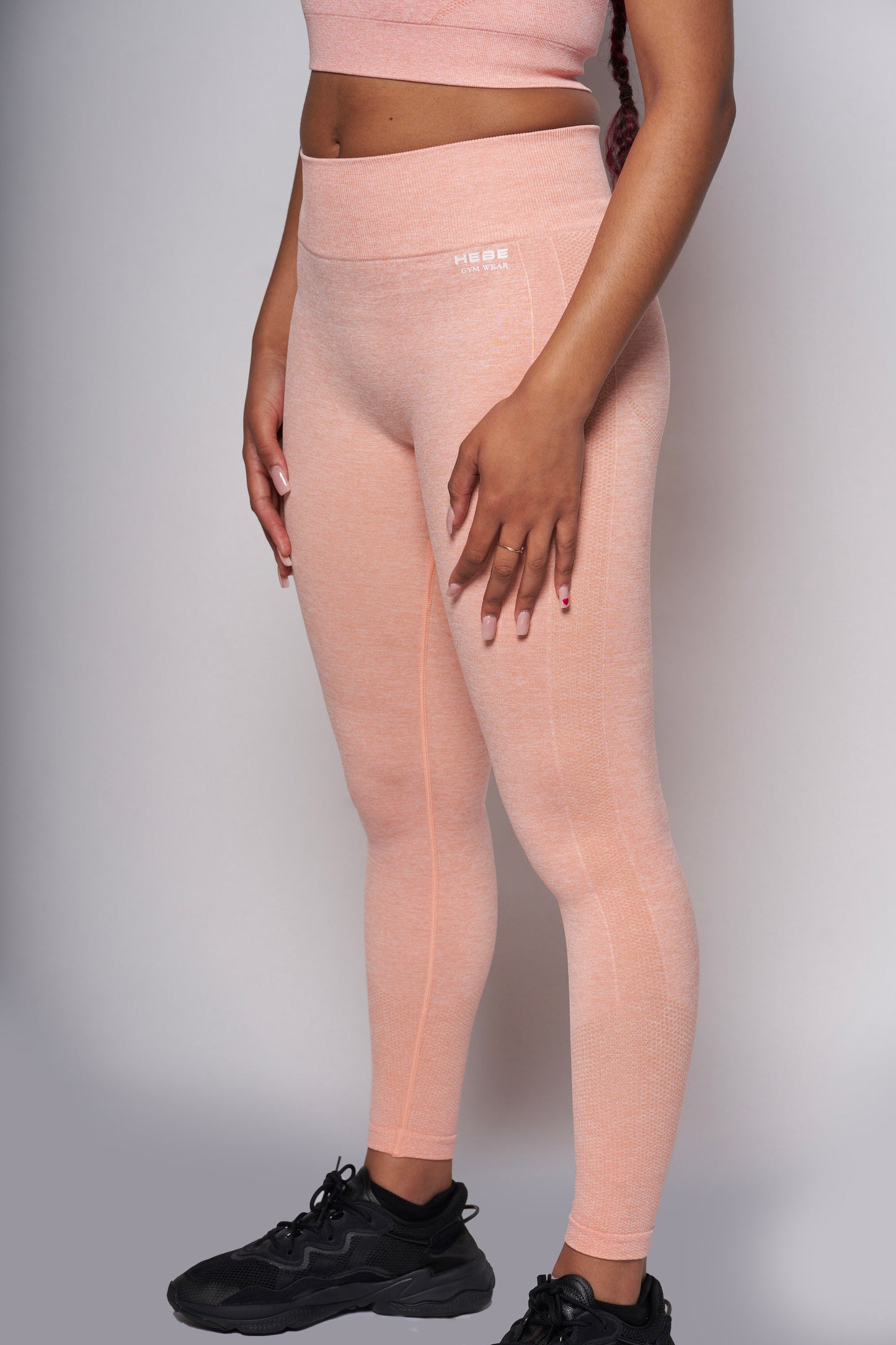 peach gym leggings