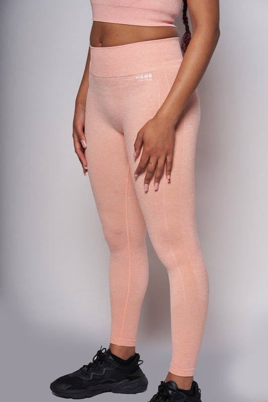 peach gym leggings