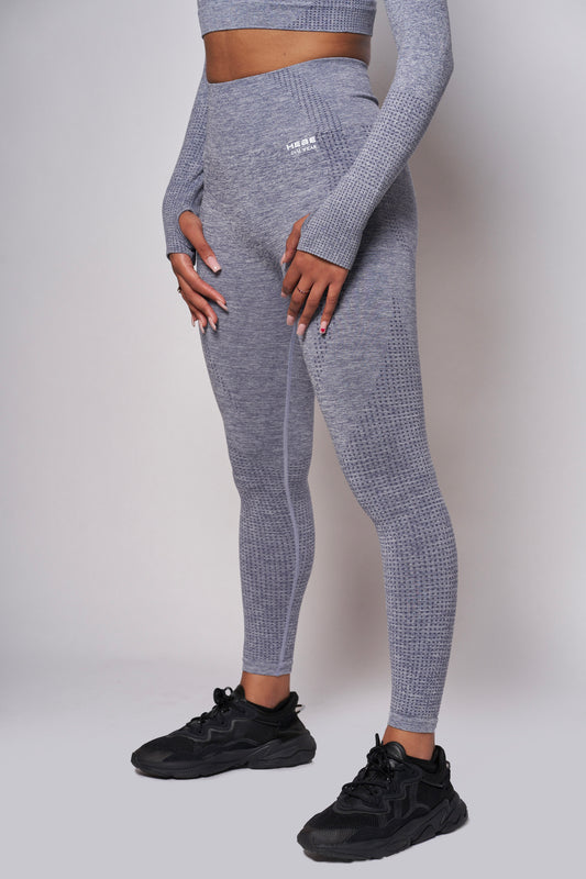 grey women's gymwear leggings